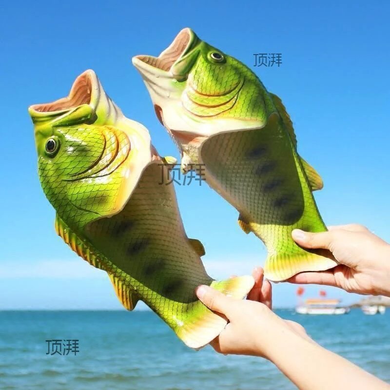 Creative fish slippers for summer men